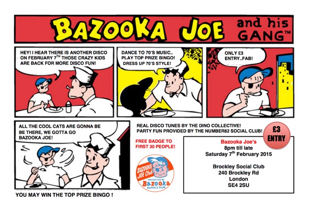 Bazooka Joe flyer 2 Feb 2015